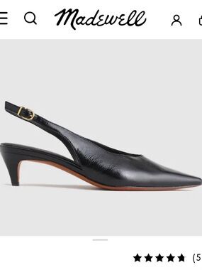 Madewell Emilie Slingback Pump in Black